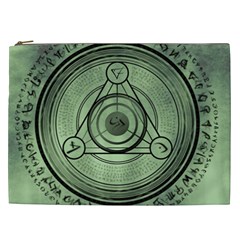 Rune Geometry Sacred Mystic Cosmetic Bag (xxl)  by Celenk