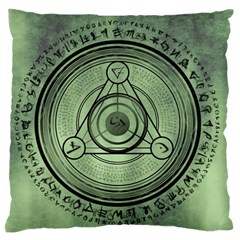 Rune Geometry Sacred Mystic Standard Flano Cushion Case (one Side) by Celenk