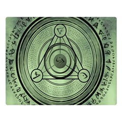 Rune Geometry Sacred Mystic Double Sided Flano Blanket (large)  by Celenk