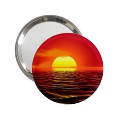 Sunset Ocean Nature Sea Landscape 2 25  Handbag Mirrors by Celenk