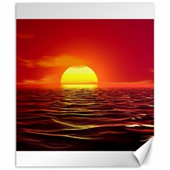 Sunset Ocean Nature Sea Landscape Canvas 8  X 10  by Celenk