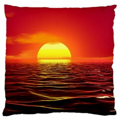 Sunset Ocean Nature Sea Landscape Large Cushion Case (two Sides) by Celenk