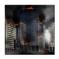 Destruction Apocalypse War Disaster Tile Coasters by Celenk