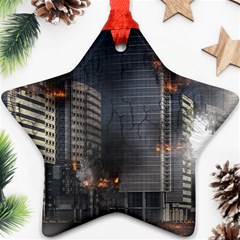 Destruction Apocalypse War Disaster Ornament (star) by Celenk