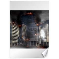 Destruction Apocalypse War Disaster Canvas 12  X 18   by Celenk