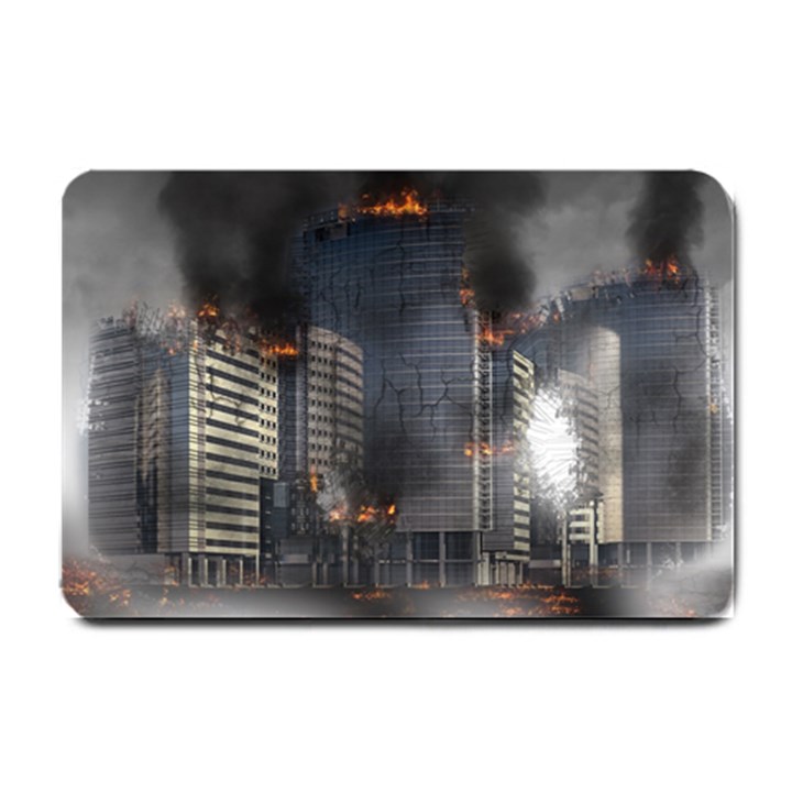 Destruction Apocalypse War Disaster Small Doormat 