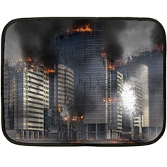 Destruction Apocalypse War Disaster Double Sided Fleece Blanket (mini)  by Celenk