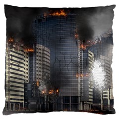 Destruction Apocalypse War Disaster Standard Flano Cushion Case (two Sides) by Celenk