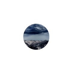 Mountain Landscape Sky Snow 1  Mini Magnets by Celenk