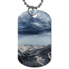 Mountain Landscape Sky Snow Dog Tag (two Sides) by Celenk