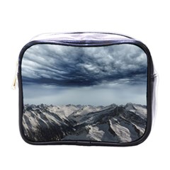 Mountain Landscape Sky Snow Mini Toiletries Bags by Celenk