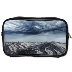 Mountain Landscape Sky Snow Toiletries Bags by Celenk