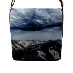 Mountain Landscape Sky Snow Flap Messenger Bag (l) 