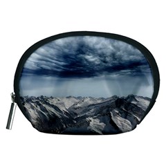 Mountain Landscape Sky Snow Accessory Pouches (medium)  by Celenk