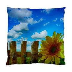 Sunflower Summer Sunny Nature Standard Cushion Case (two Sides) by Celenk