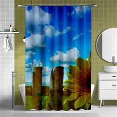 Sunflower Summer Sunny Nature Shower Curtain 48  X 72  (small)  by Celenk