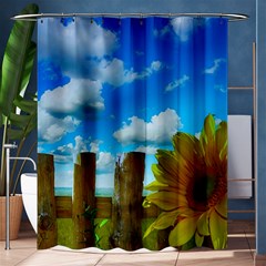 Sunflower Summer Sunny Nature Shower Curtain 60  X 72  (medium)  by Celenk