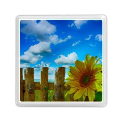 Sunflower Summer Sunny Nature Memory Card Reader (square)  by Celenk