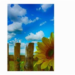 Sunflower Summer Sunny Nature Small Garden Flag (two Sides) by Celenk