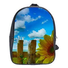 Sunflower Summer Sunny Nature School Bag (xl) by Celenk