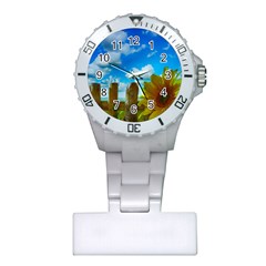 Sunflower Summer Sunny Nature Plastic Nurses Watch by Celenk