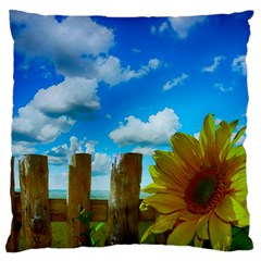 Sunflower Summer Sunny Nature Standard Flano Cushion Case (one Side) by Celenk