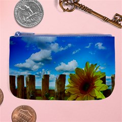 Sunflower Summer Sunny Nature Large Coin Purse by Celenk