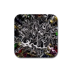 Abstract Pattern Backdrop Texture Rubber Coaster (square)  by Celenk