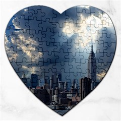 New York America New York Skyline Jigsaw Puzzle (heart) by Celenk