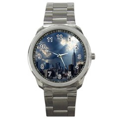 New York America New York Skyline Sport Metal Watch by Celenk