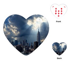 New York America New York Skyline Playing Cards (heart)  by Celenk