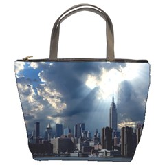 New York America New York Skyline Bucket Bags by Celenk