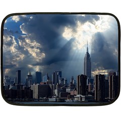 New York America New York Skyline Fleece Blanket (mini) by Celenk