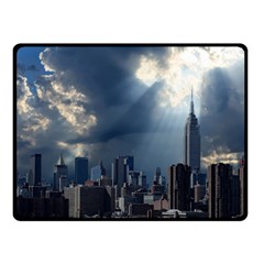 New York America New York Skyline Fleece Blanket (small) by Celenk