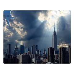 New York America New York Skyline Double Sided Flano Blanket (large) 