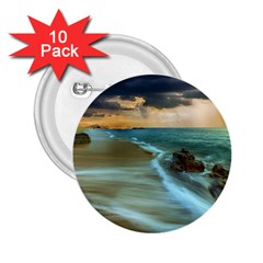 Beach Shore Sand Coast Nature Sea 2 25  Buttons (10 Pack)  by Celenk