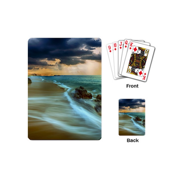 Beach Shore Sand Coast Nature Sea Playing Cards (Mini) 