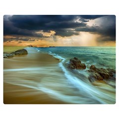 Beach Shore Sand Coast Nature Sea Double Sided Flano Blanket (medium)  by Celenk