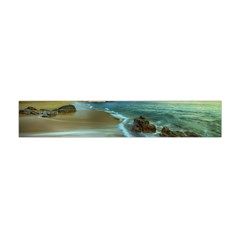 Beach Shore Sand Coast Nature Sea Flano Scarf (mini) by Celenk