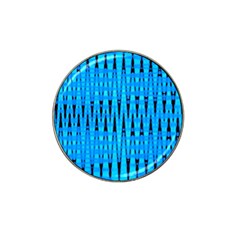 Sharp Blue And Black Wave Pattern Hat Clip Ball Marker by Celenk