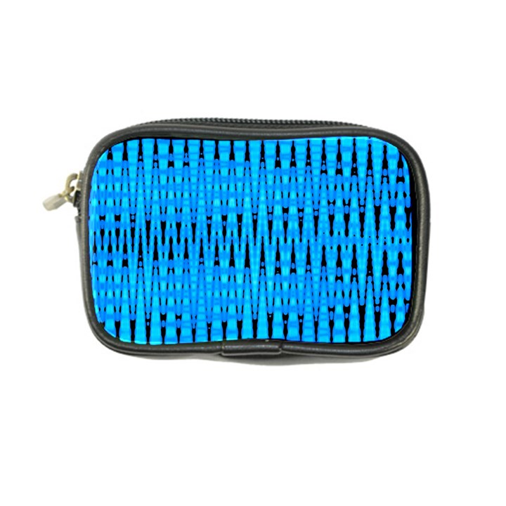 Sharp Blue And Black Wave Pattern Coin Purse