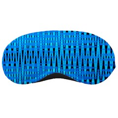 Sharp Blue And Black Wave Pattern Sleeping Masks by Celenk