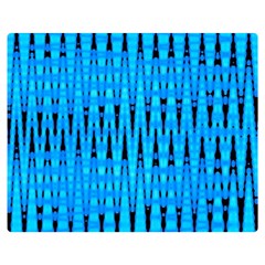 Sharp Blue And Black Wave Pattern Double Sided Flano Blanket (medium)  by Celenk