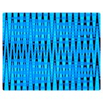 Sharp Blue And Black Wave Pattern Double Sided Flano Blanket (Medium)  60 x50  Blanket Front