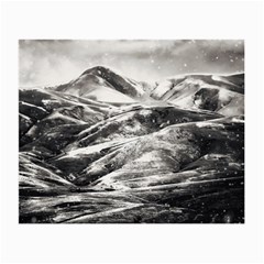 Mountains Winter Landscape Nature Small Glasses Cloth by Celenk