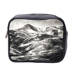 Mountains Winter Landscape Nature Mini Toiletries Bag 2-side by Celenk