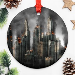 Armageddon Disaster Destruction War Ornament (round) by Celenk