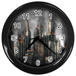 Armageddon Disaster Destruction War Wall Clocks (Black) Front