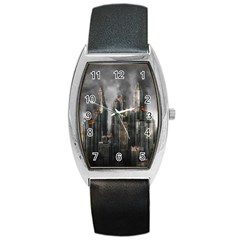 Armageddon Disaster Destruction War Barrel Style Metal Watch by Celenk