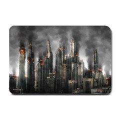 Armageddon Disaster Destruction War Small Doormat  by Celenk